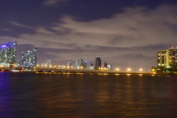 Miami, Florida - USA - January 08, 2016: Miami Downtown Skyline
