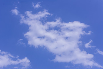 cloud in blue sky