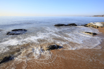 Fototapeta na wymiar Winter seaside scenery