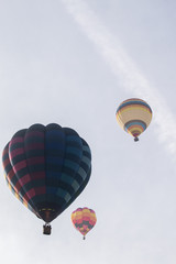 ascension of hot air balloons festival