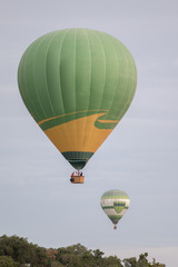 ascension of hot air balloons festival