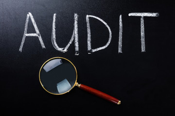 Close-up Of Audit Concept