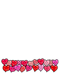 Hearts Love Valentine Template Design