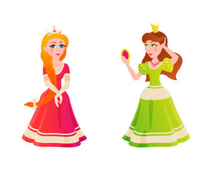 Princess character vectorillustration.