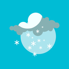 Weather snowflake icon vector.