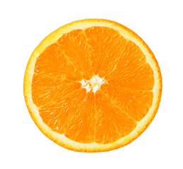 Orange slice isolated on white background