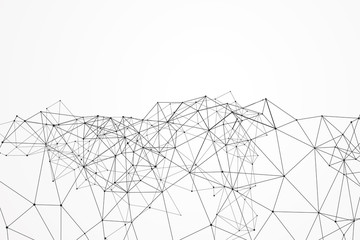 Internet connection, abstract sense of science and technology graphic design.