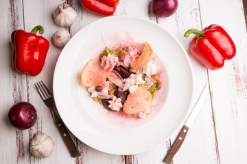 beet salad with cheese