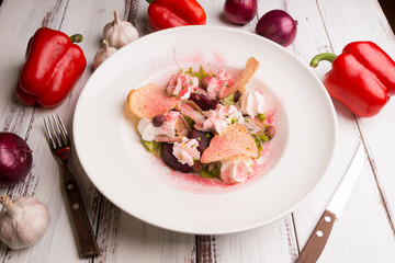 beet salad with cheese