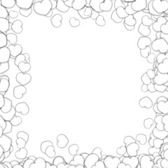 White Hearts Border