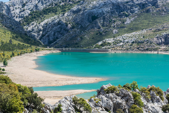 Cuber Stausee in der Sierra de Tramuntana, Mallorca, Spanien