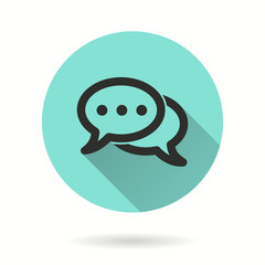 Chatting - vector icon.