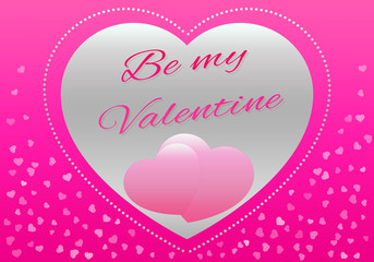 HAPPY VALENTINE's DAY card, Be my Valentine