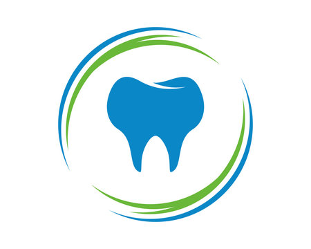 blue dental tooth icon