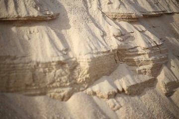 A layer of sand