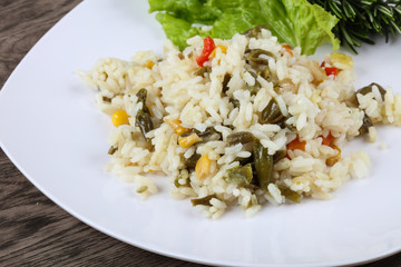 Rice with vegetables
