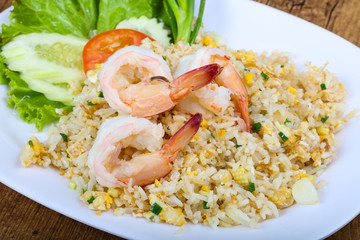 Fried rice with prawn