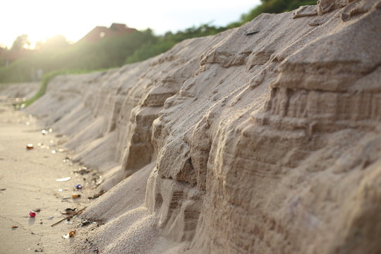 A layer of sand