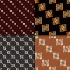 Ethnic seamless pattern set