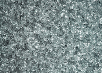 natural frosty background from transparent ice crystals