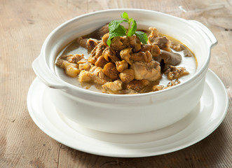 Chinese food stewed chicken soup