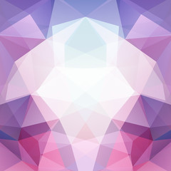 Obraz premium Abstract polygonal vector background. Pink geometric vector illustration. Creative design template.