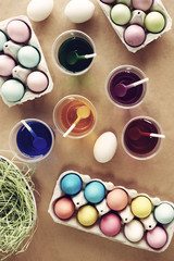 Picture of full of painted Easter eggs