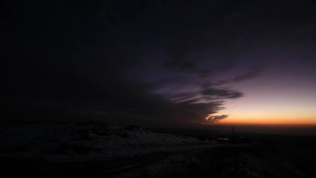  time lapse video The movement of the clouds  in the snow. The Golan Heights Mount Hermon Israel (8)