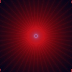 Purple pink shinning neon spike discs on dark background.