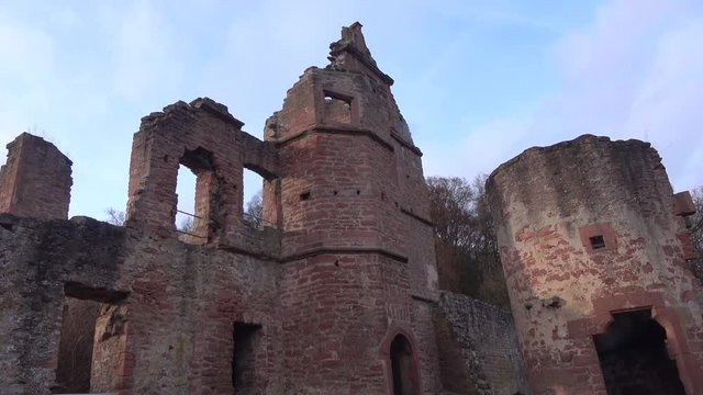 Kollenburg, Collenburg, Mittelalterliche H&ouml;henburg am Main, 4K
