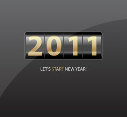 New Year counter. Vector.
