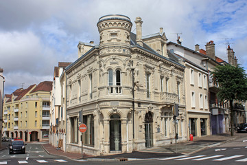Fototapeta na wymiar Street in Chaumont, France