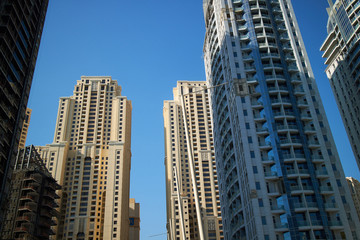 Fototapeta na wymiar skyscrapers in United Arab Emirates