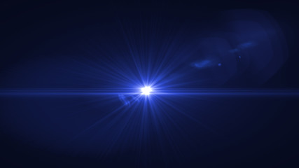 Lens Flare light  over Black Background. Easy to add  overlay or screen filter over Photos 