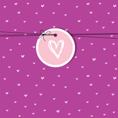 Valentine card with copy space