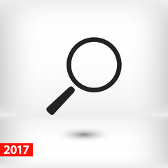 Search  icon, vector illustration. Flat design style