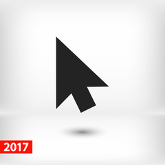  cursors icon, vector illustration. Flat design style 