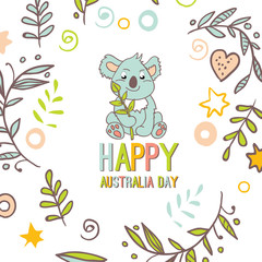 Celebratory Australia Day background