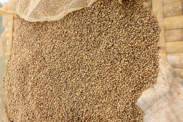 Close up of coffee beans for background