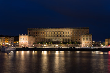 Fototapeta na wymiar View of the Royal Palace. Stockholm. Sweden. 03.08.2016