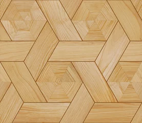 Wallpaper murals Wooden texture Seamless parquet texture. Can be used for 3D rendering.