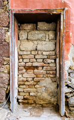 bricked old door