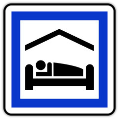 Panneau routier en France : Gîte et chambre d'hôte