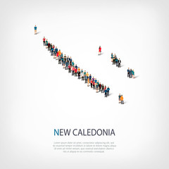 people map country New Caledonia vector
