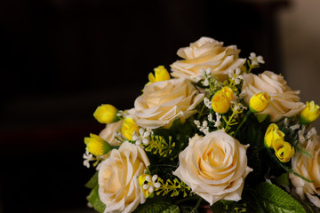 Close up flowers background. Amazing view of colorful flowering at sunny summer or spring day.