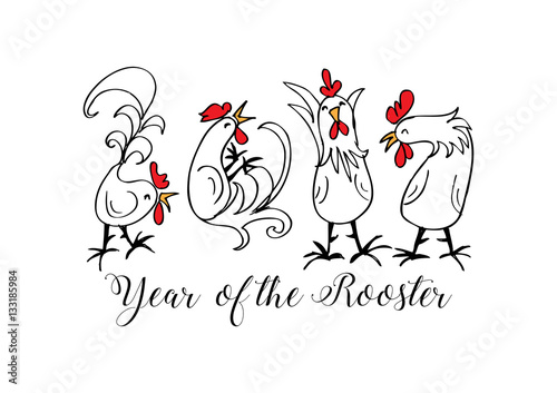 &quot;Chinese New Year of the Rooster. &quot; Stock photo and royalty-free images