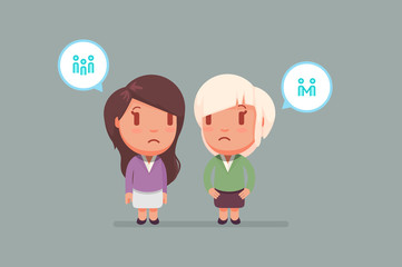 cute characters vector illustration