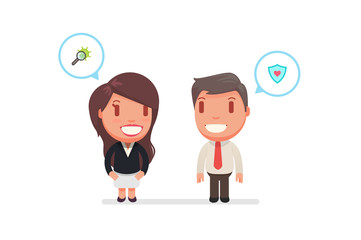 cute characters vector illustration
