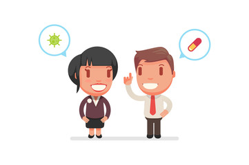 cute characters vector illustration