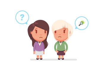 cute characters vector illustration